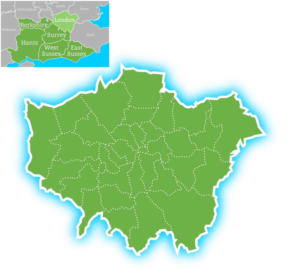 Earth Electrical London Coverage Map